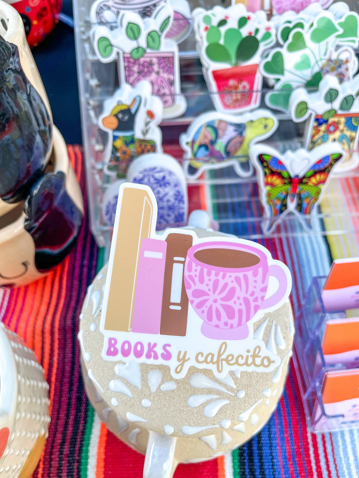 Books y Cafecito Sticker