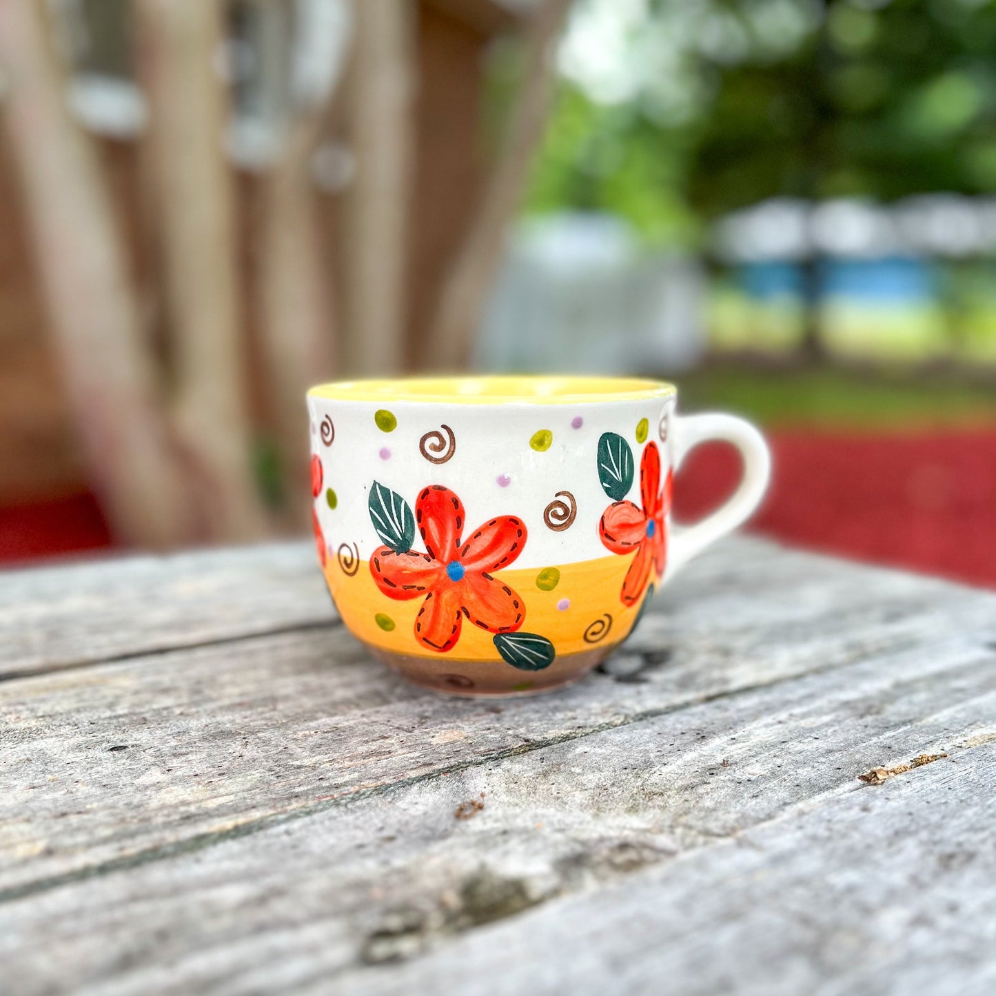 Floral Ceramic Coffee Mug