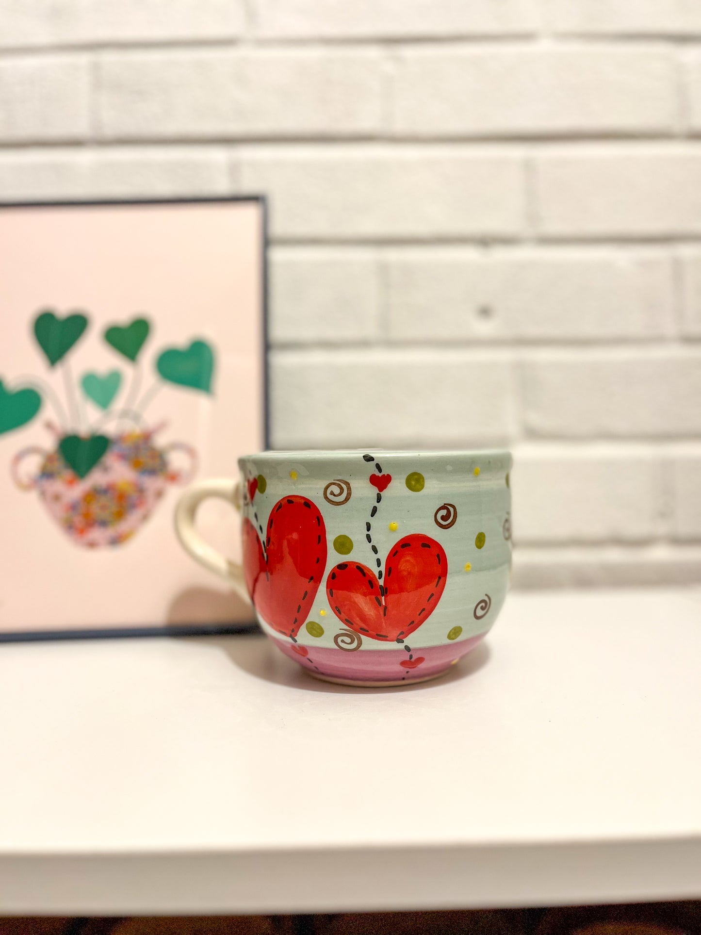 Heart Ceramic Mugs