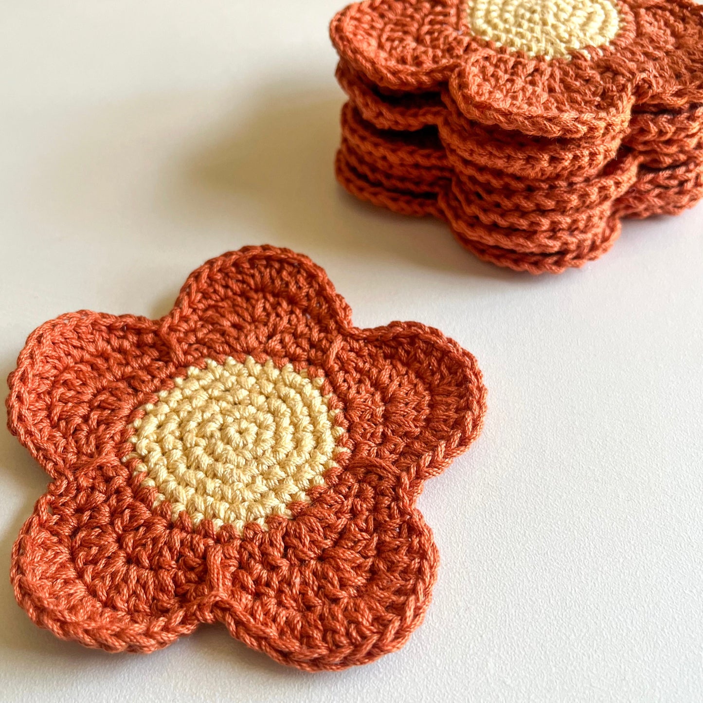 Daisy Crochet Coaster