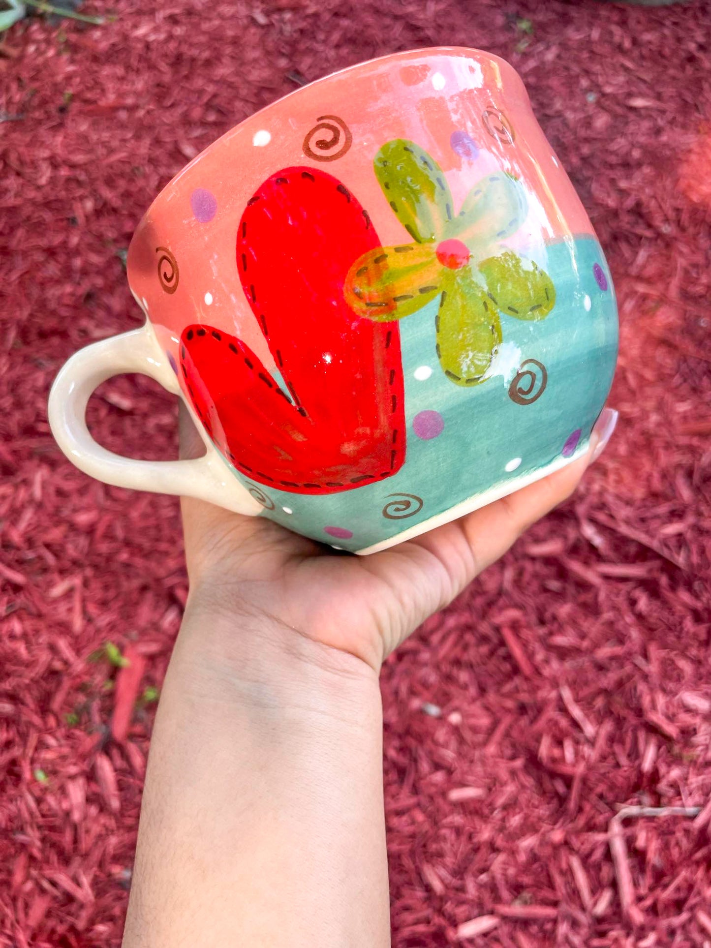 Heart Ceramic Mugs