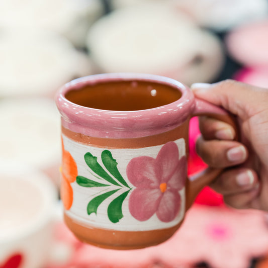 Flower Clay Mug