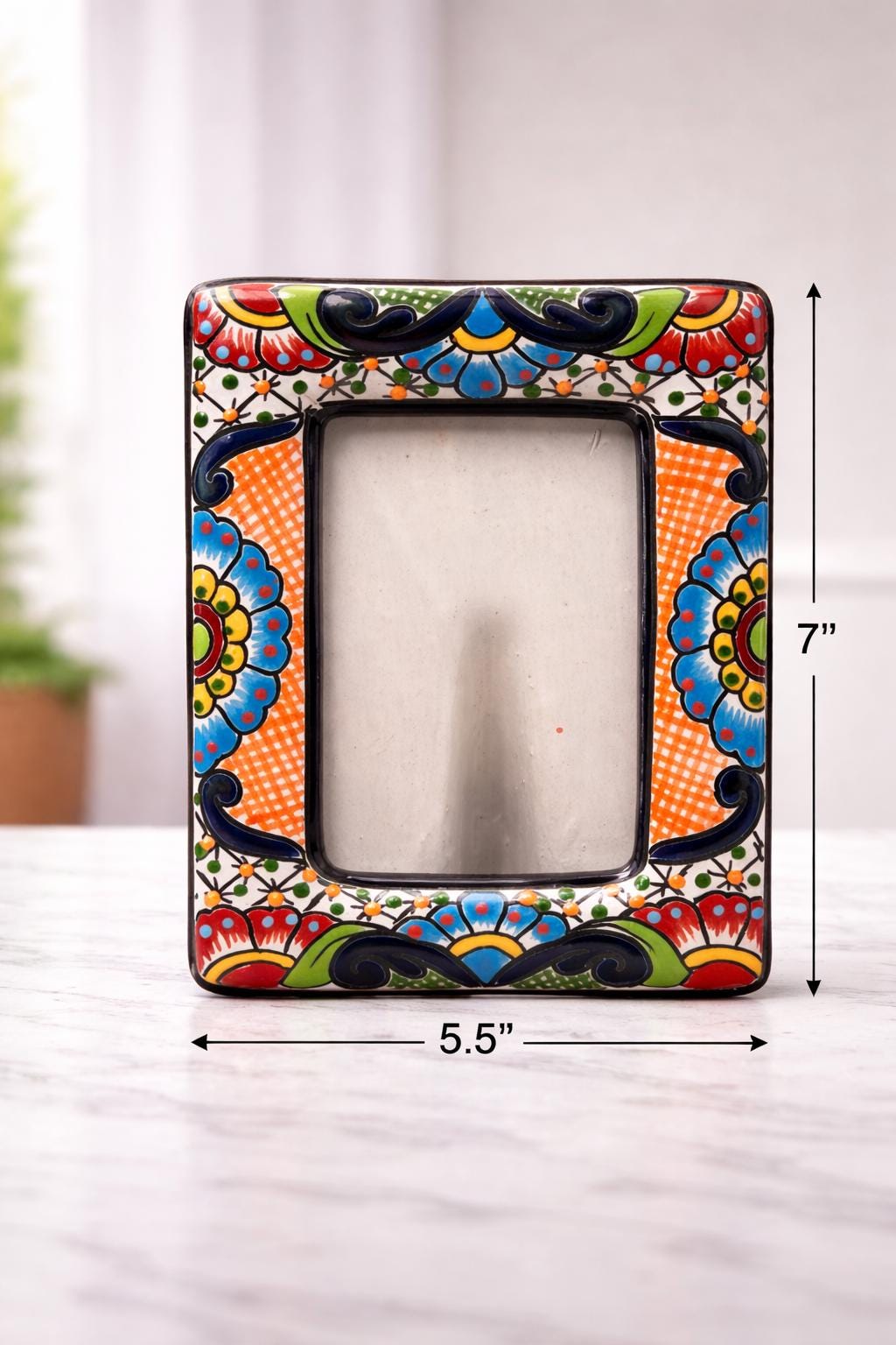 Talavera Picture Frame Made in Mexico