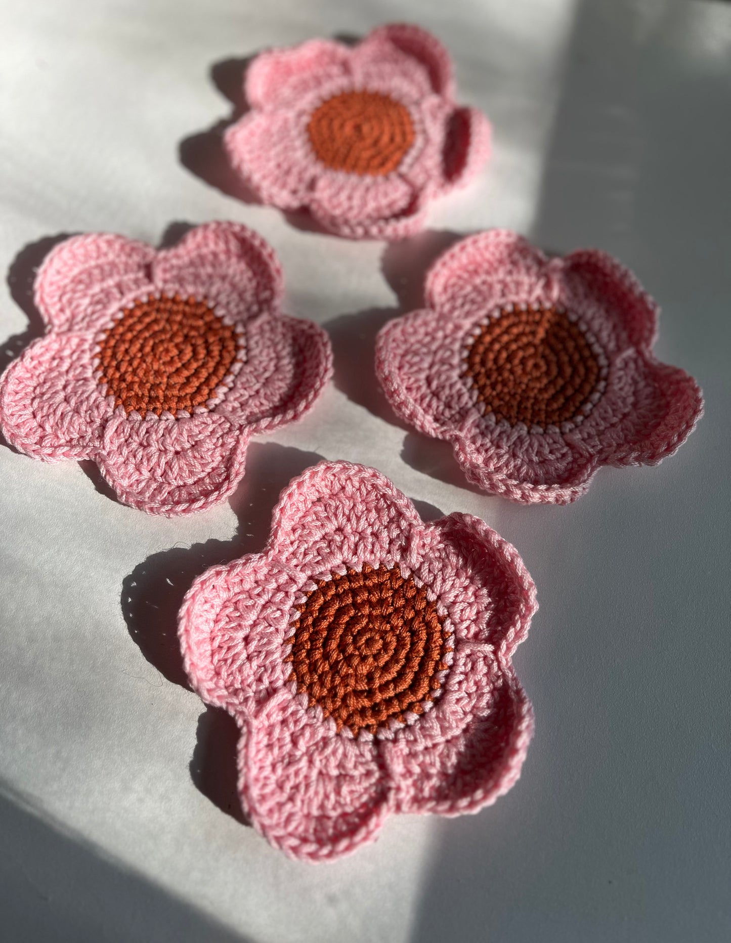 Daisy Crochet Coaster