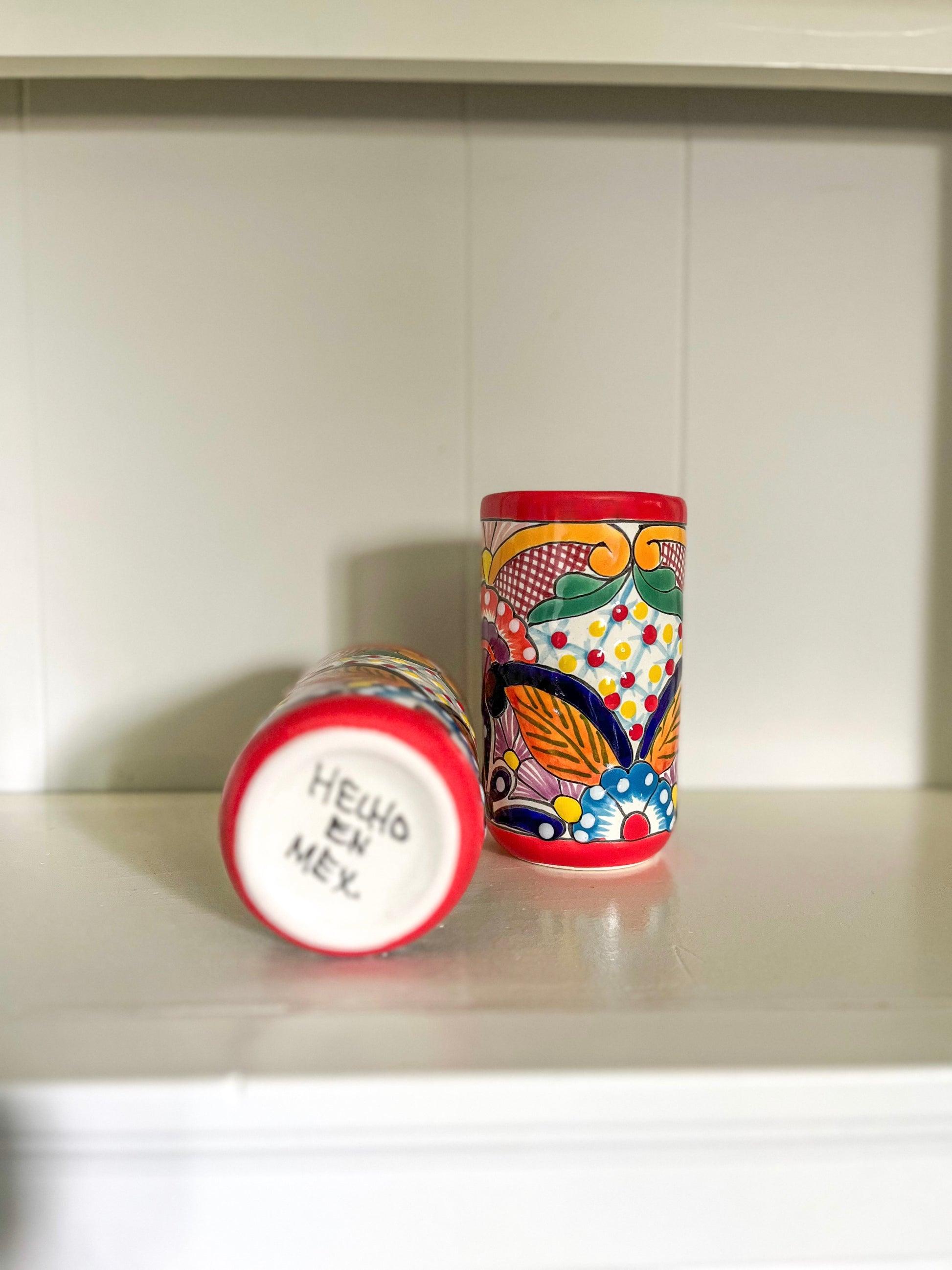Talavera Glass made in Mexico