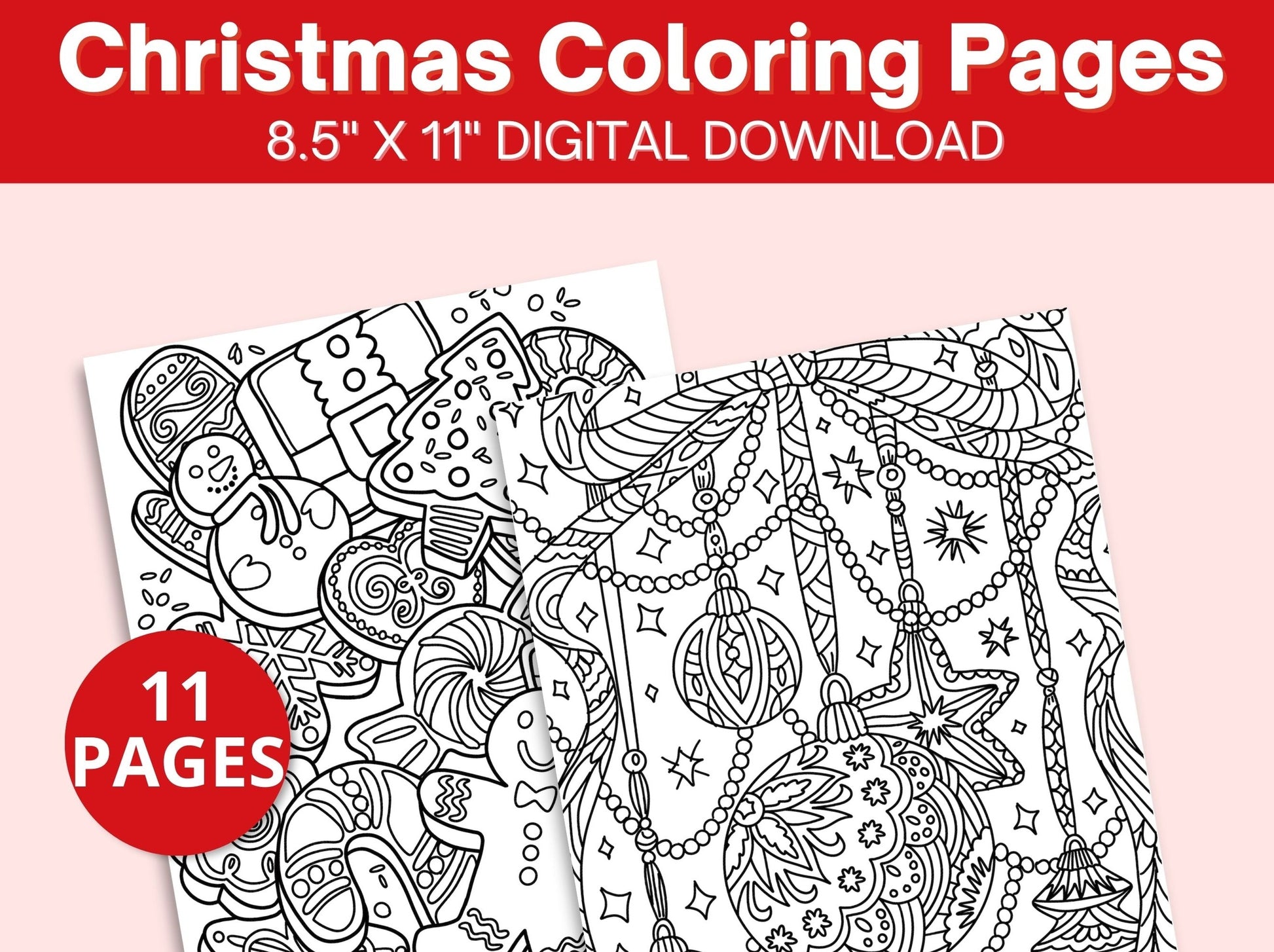 Free Printable Christmas Coloring Pages for Adults