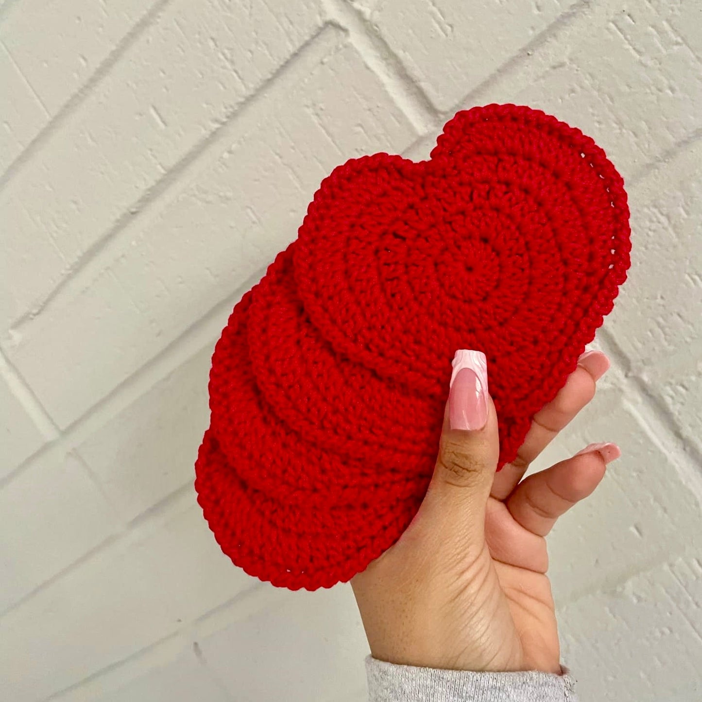 Heart Crochet Coaster ❤️