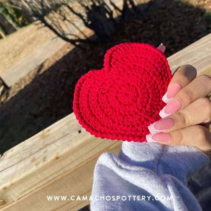 Heart Crochet Coaster ❤️