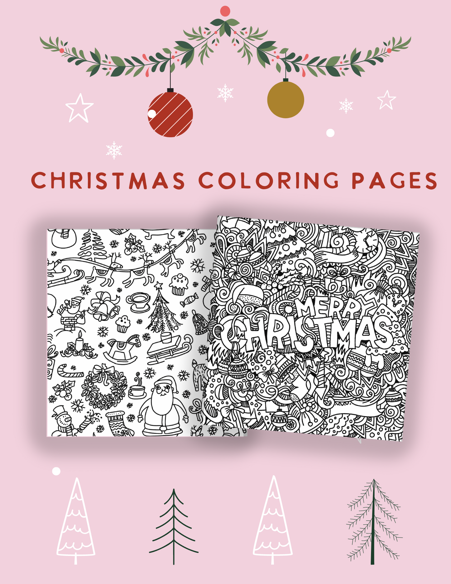 [DIGITAL] 12 Christmas Coloring Pages