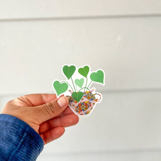 Heart Leaf Sticker