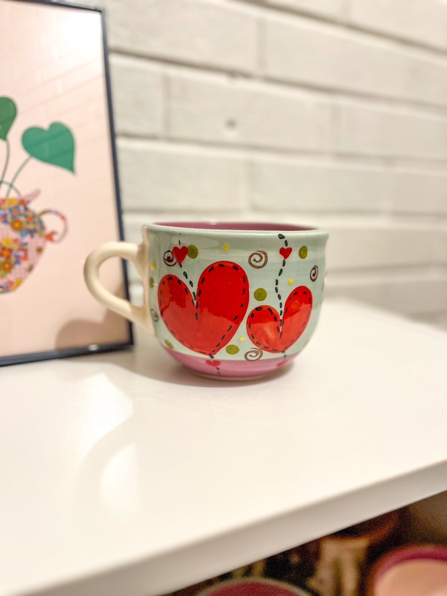 Heart Ceramic Mugs