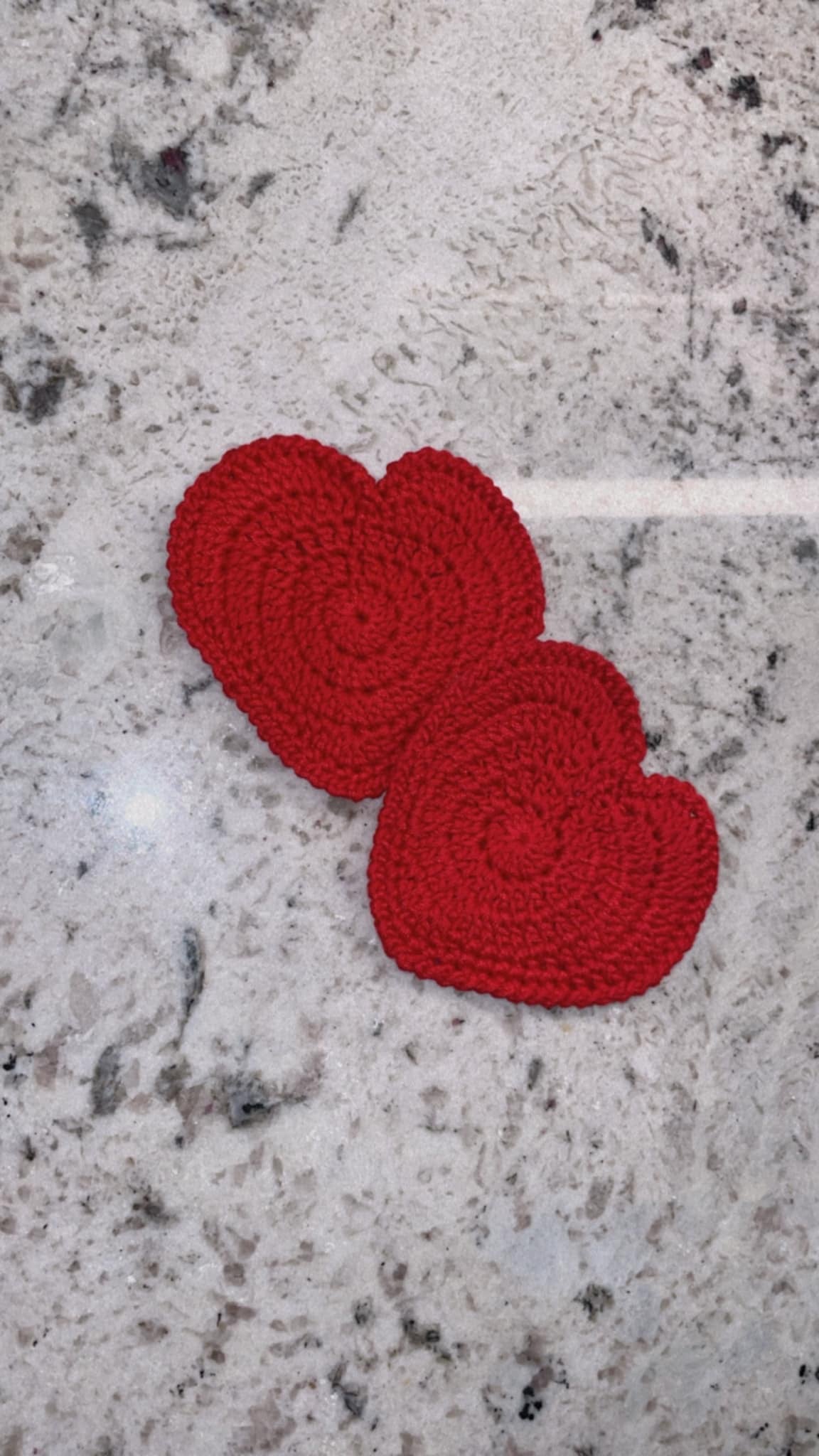 Heart Crochet Coasters ❤️