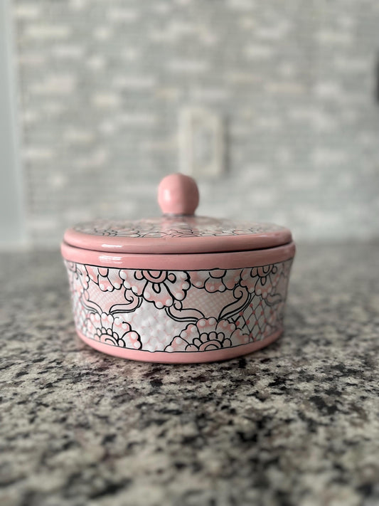 Handmade Soft Pink Tortilla Warmer, Mexican Pottery, Multi-Use for Tortillas, Flatbreads & More, Kitchen Decor, Gift Idea, Housewarming Gift