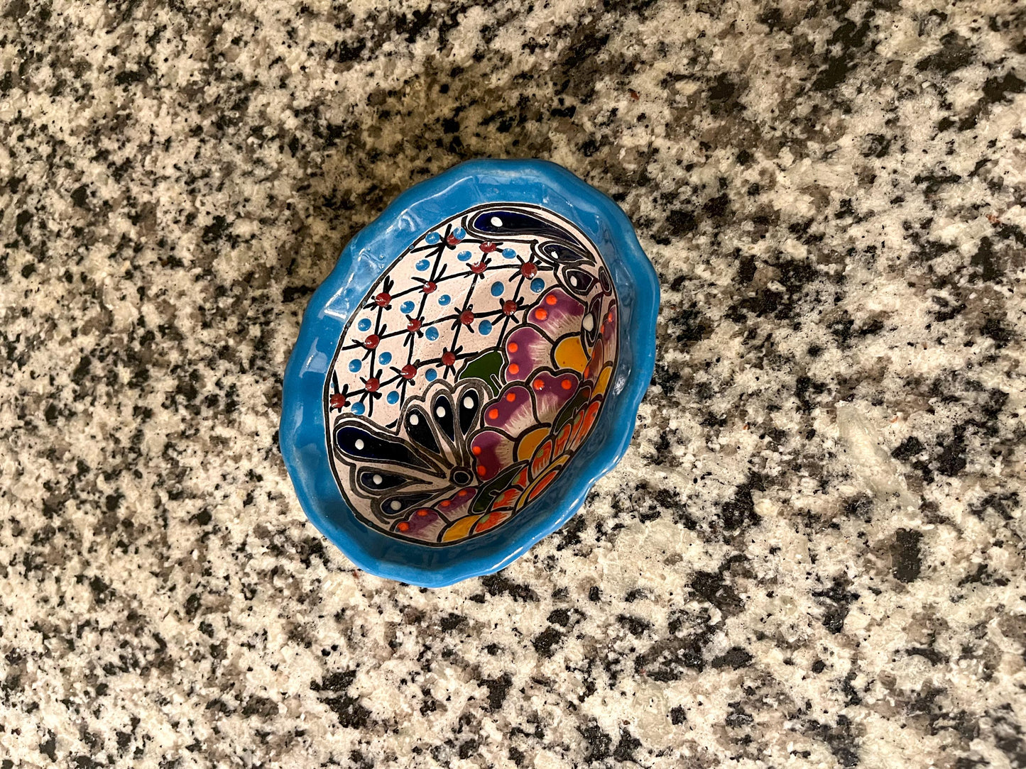 Talavera Soap Dish Mexican Ceramic Soap Holder Hand Painted Bathroom Decor Colorful Folk Art Sink Tray Gift from Mexico Mexican Pottery