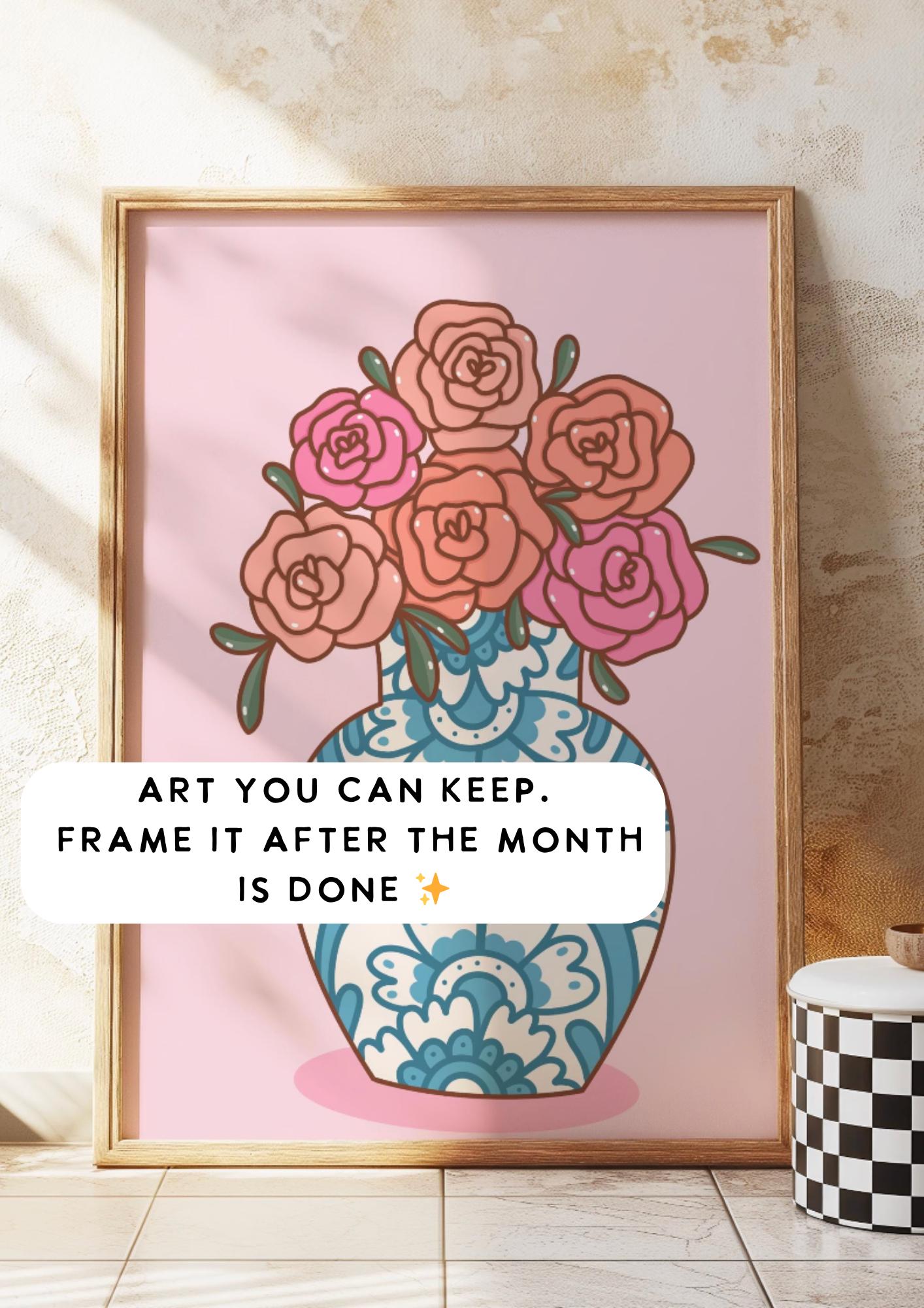 Preorder 2026 Illustrated Wall Calendar Hand Drawn Art Double Page Wall Calendar Mexican Inspired Illustrated 12 Month Calendar Sunday Start