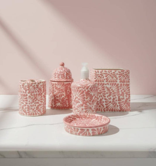 Pink Bathroom Decor Made in Mexico
