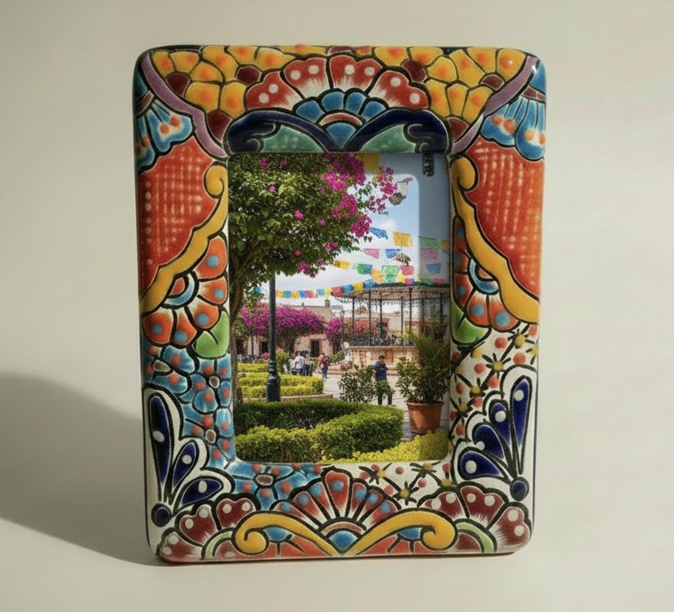 Talavera Picture Frame Made in Mexico