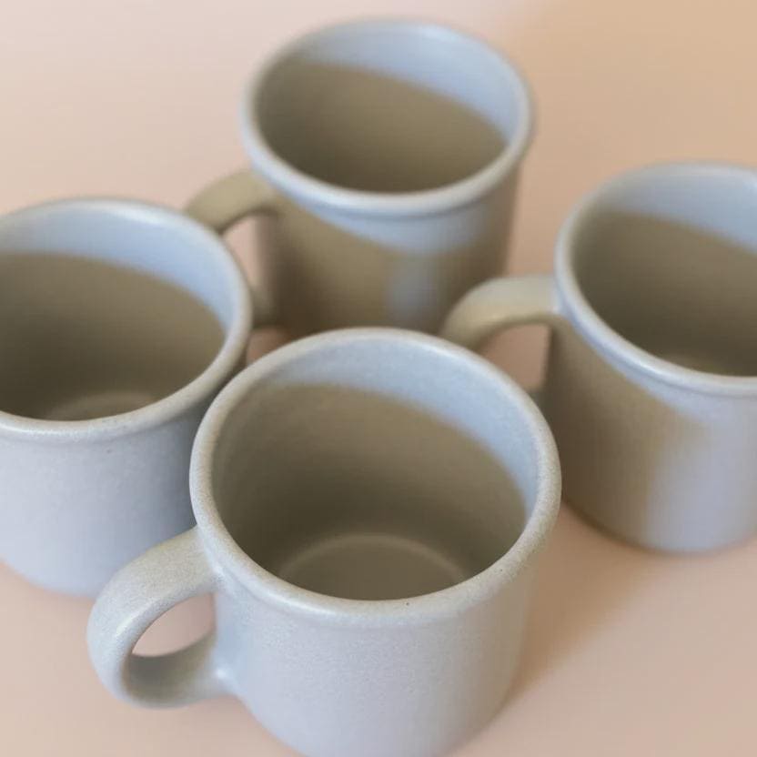 Hand-Painted Ceramic Mug: 8 oz Floral Latte Cup (Handmade in Mexico)