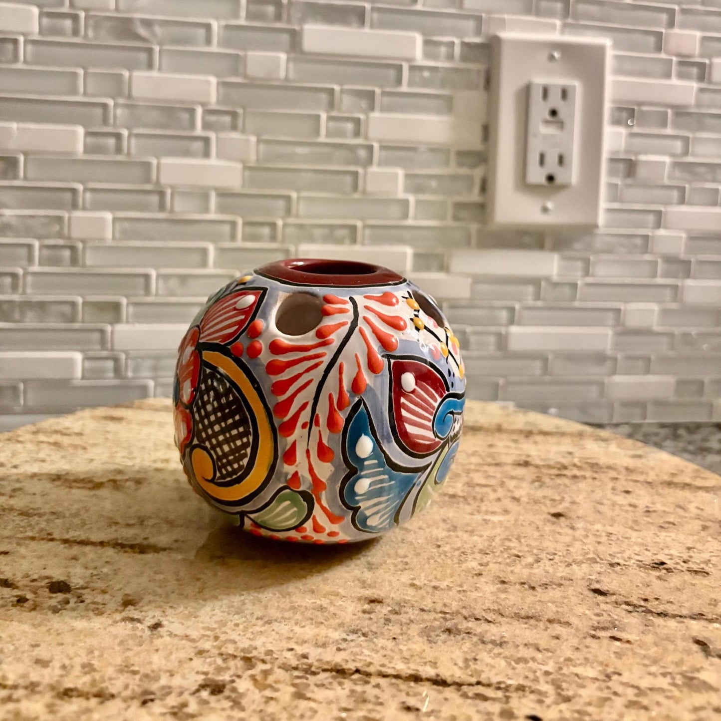 Talavera Pencil Holder Made in Mexico