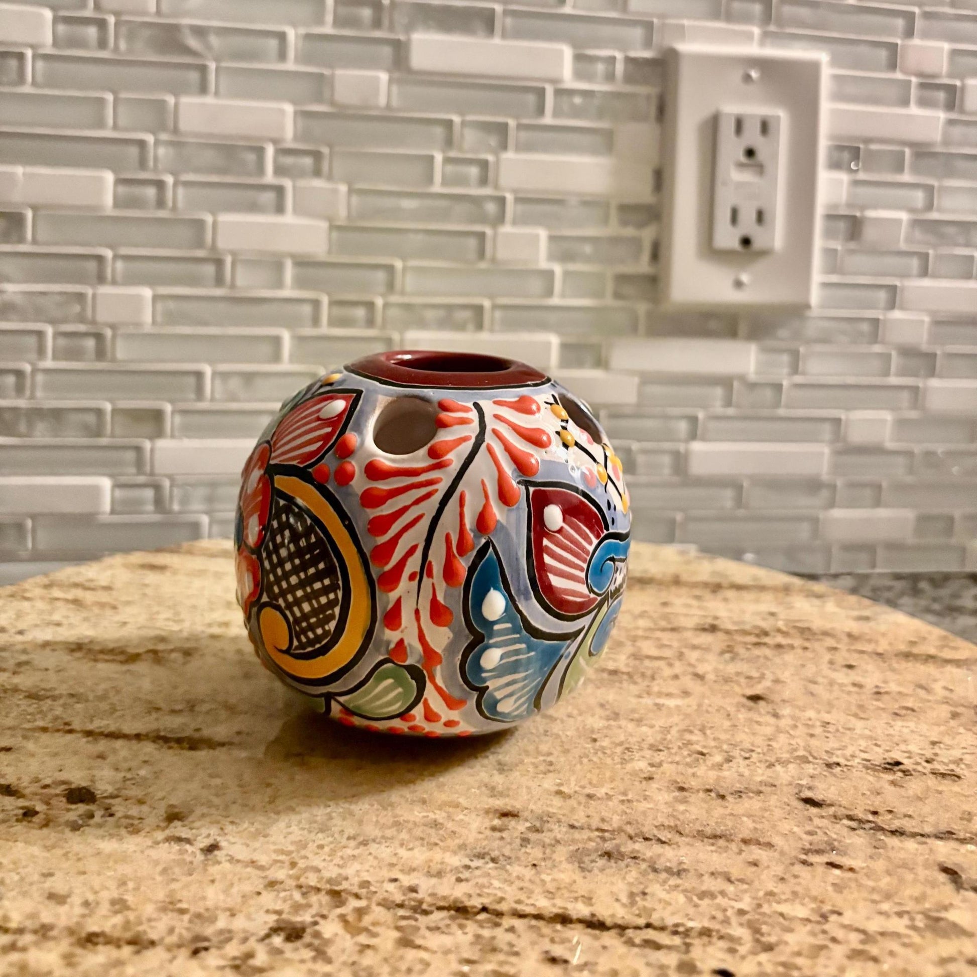 Talavera Pencil Holder Made in Mexico