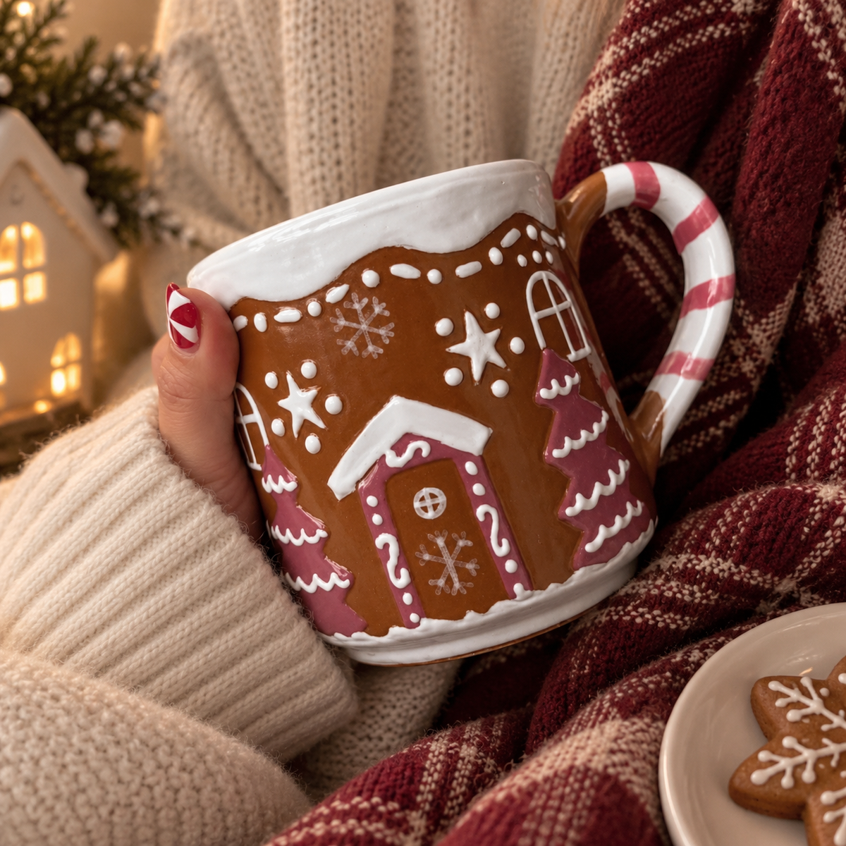 Gingerbread House Christmas Mug