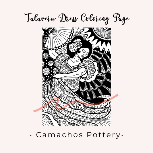 Mexican Dress Coloring Page