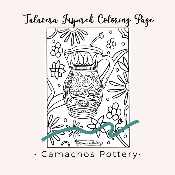 Libro para colorear adultos de Talavera poblana: Adult Coloring Book of  Talavera Pottery (Spanish Edition)
