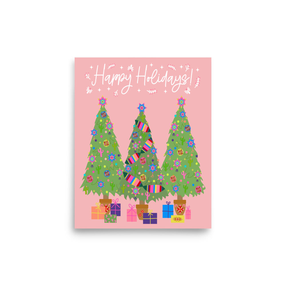 Happy Holidays Art Print