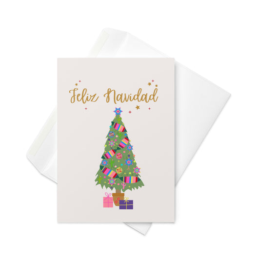 Spread Holiday Cheer with Our Charming 'Feliz Navidad' Christmas Card – Perfect for Sending Warm Wishes and Adding a Touch of Festive Joy to Your Celebrations