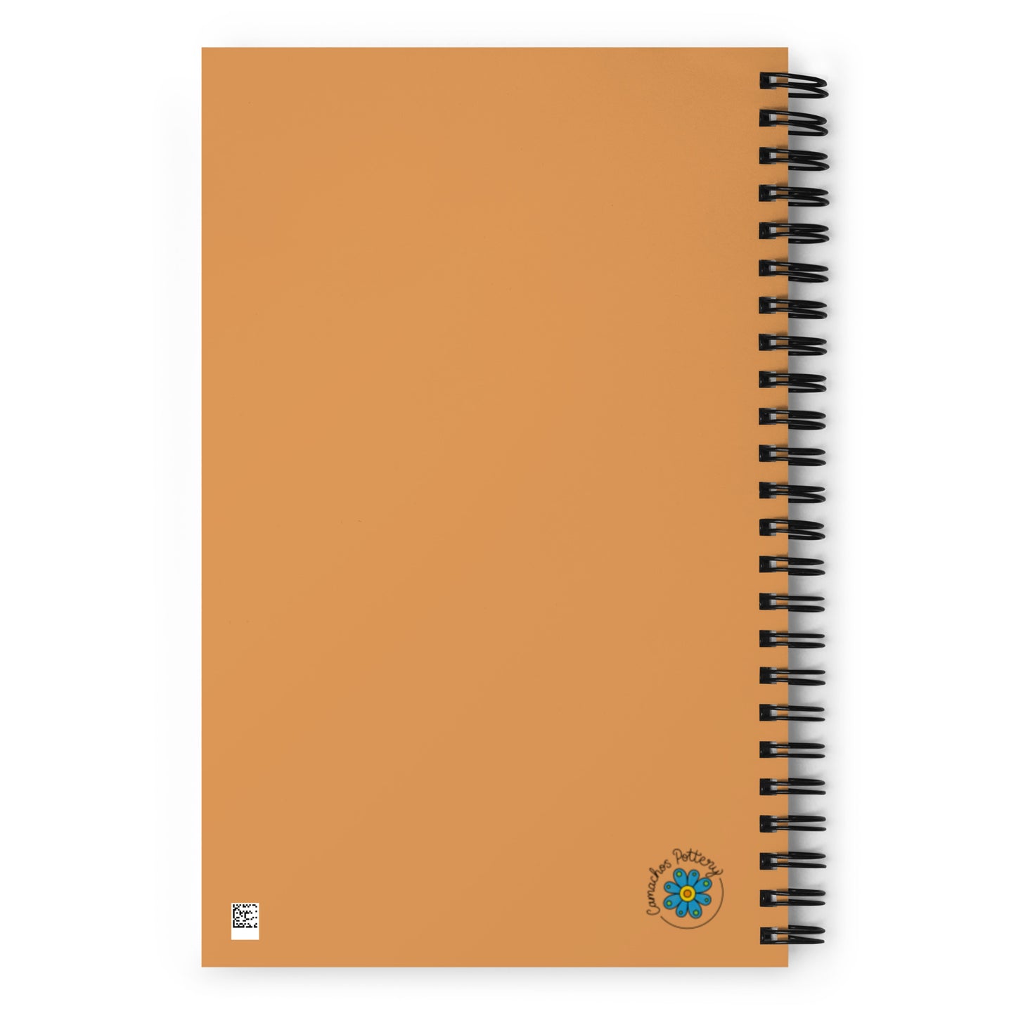 Orange and Black Spiral notebook